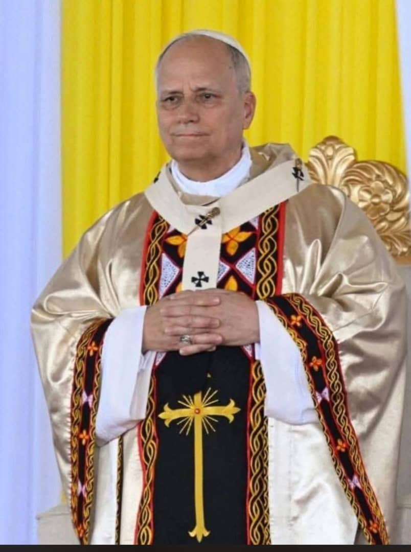 POPE IN CULTURAL ATTIRE